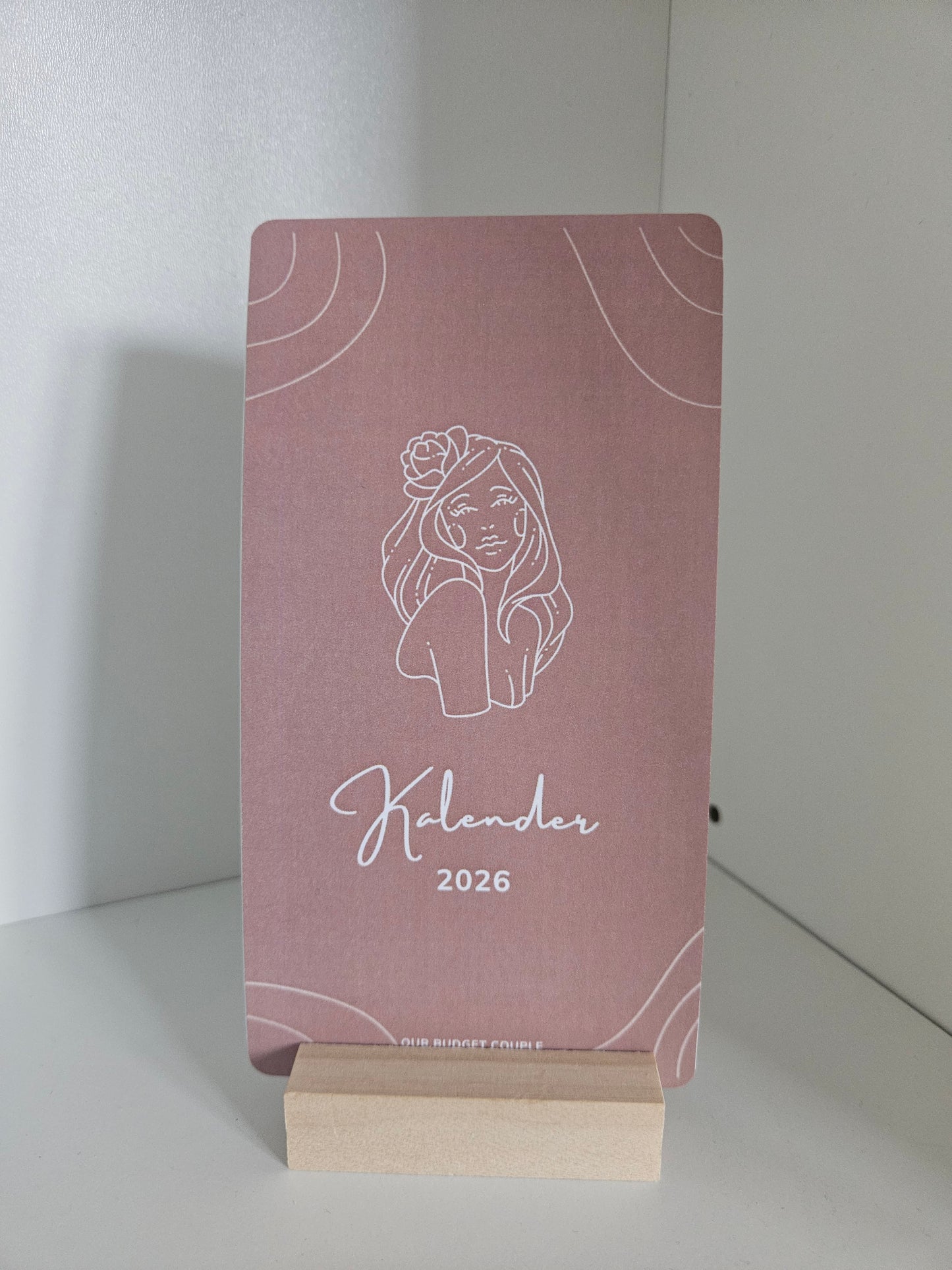 Tischkalender mit Holzständer
