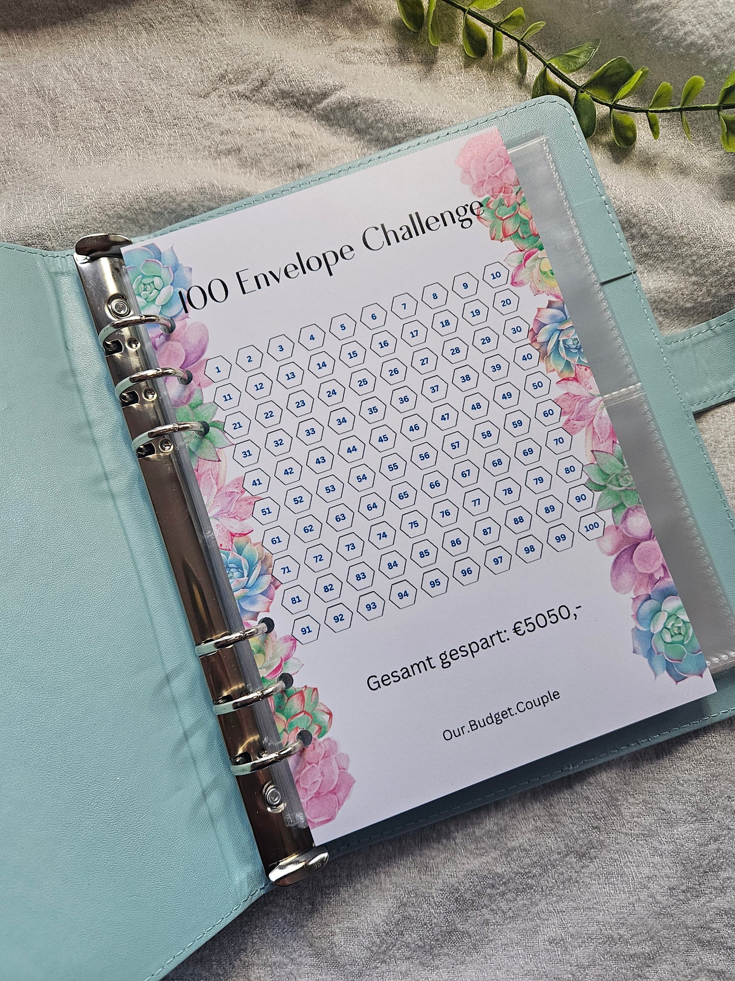 100 Envelope Challenge Binder