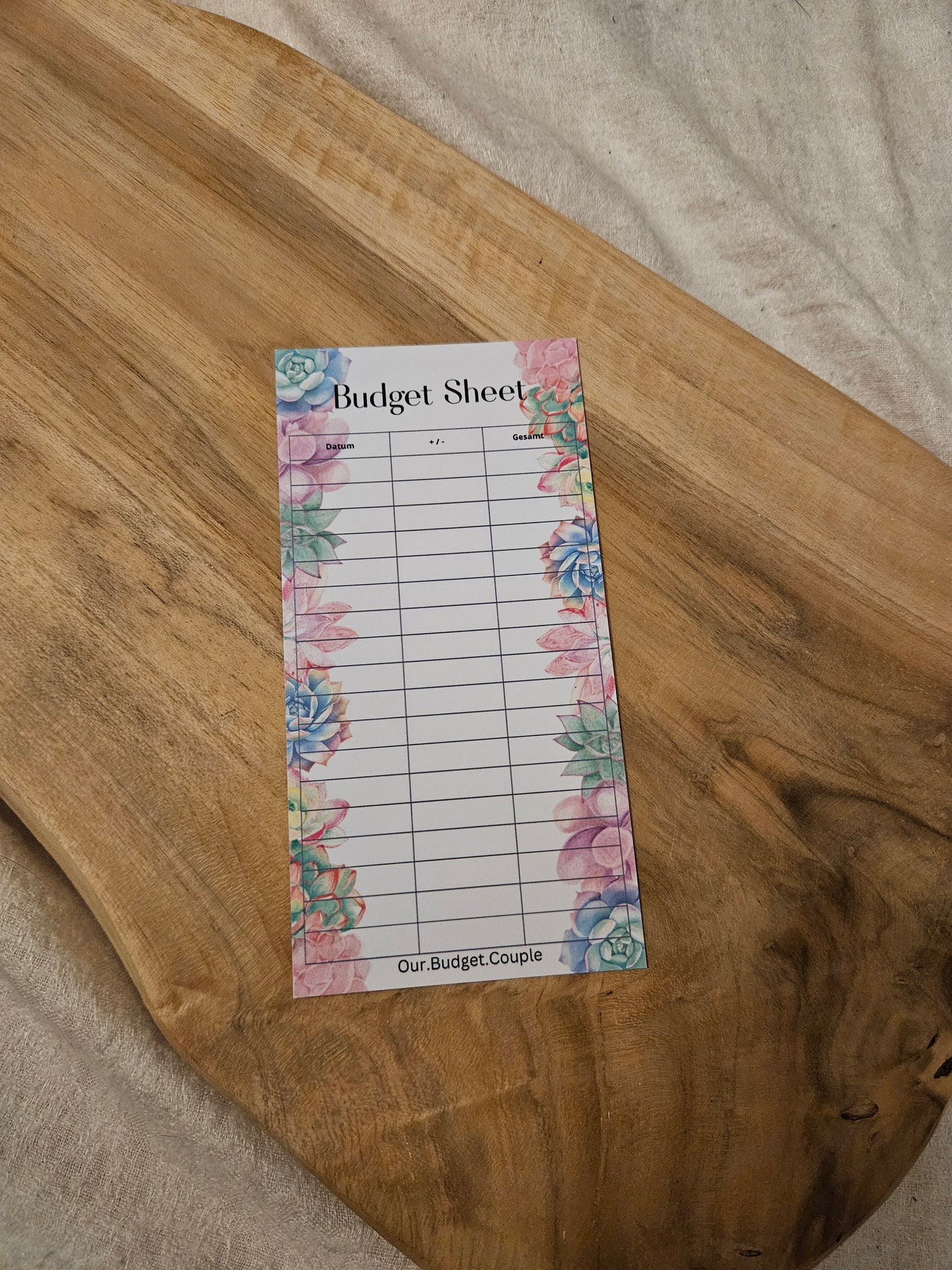 Budget Sheets Kakteen