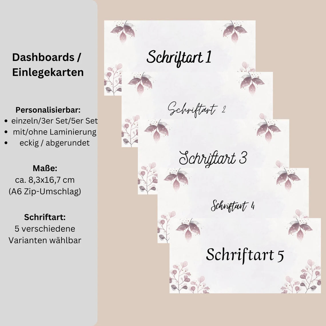 Dashboards Floral Aquarell
