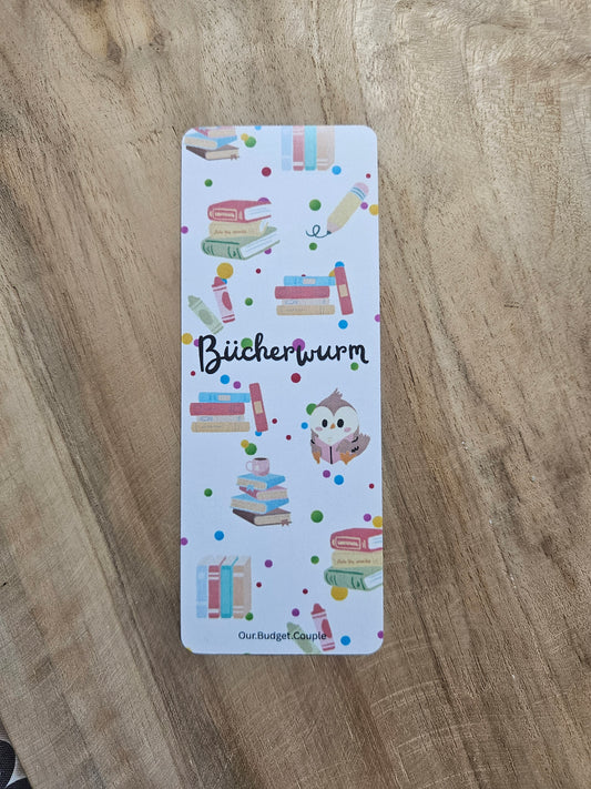 Lesezeichen Bookmark Bücherwurm