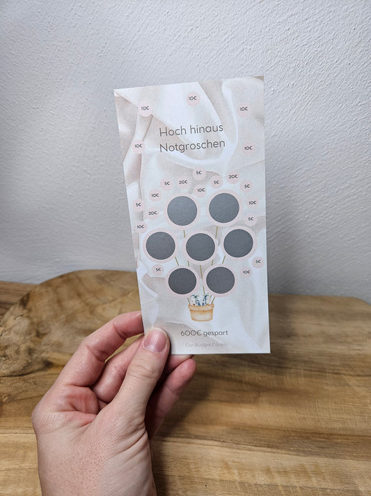 Notgroschen-Sparer zum Rubbeln