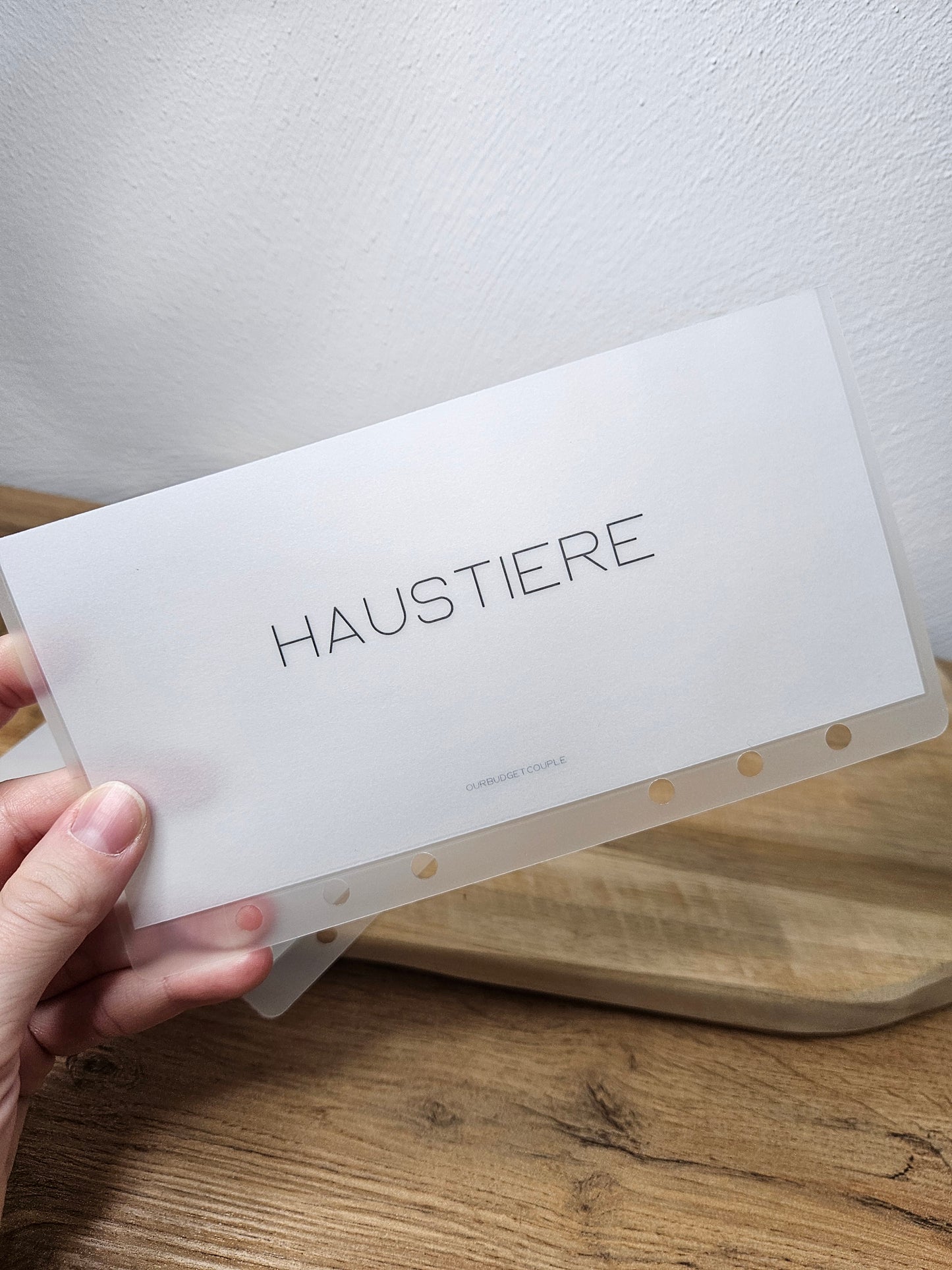 personalisierte Dashboard Umschläge fürs Cashstuffing / Ringbucheinlagen