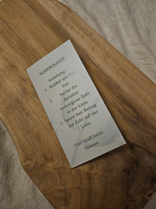 Numerologie Sparer Rätsel Rubbelsparer