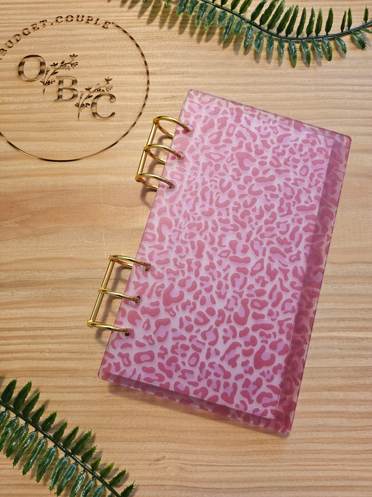 OBC Hardcover Leo Print Binder A6
