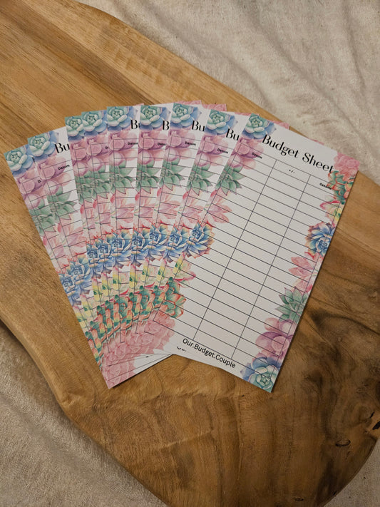 Budget Sheets Kakteen