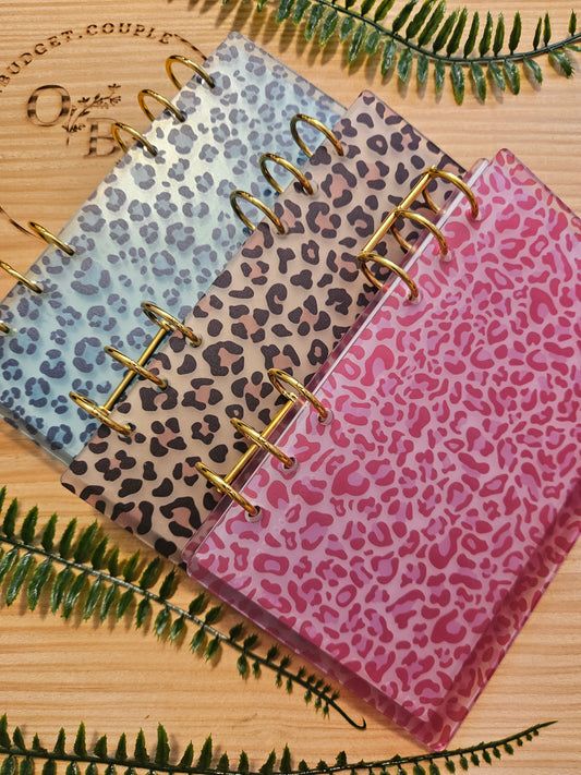 OBC Hardcover Leo Print Binder A6