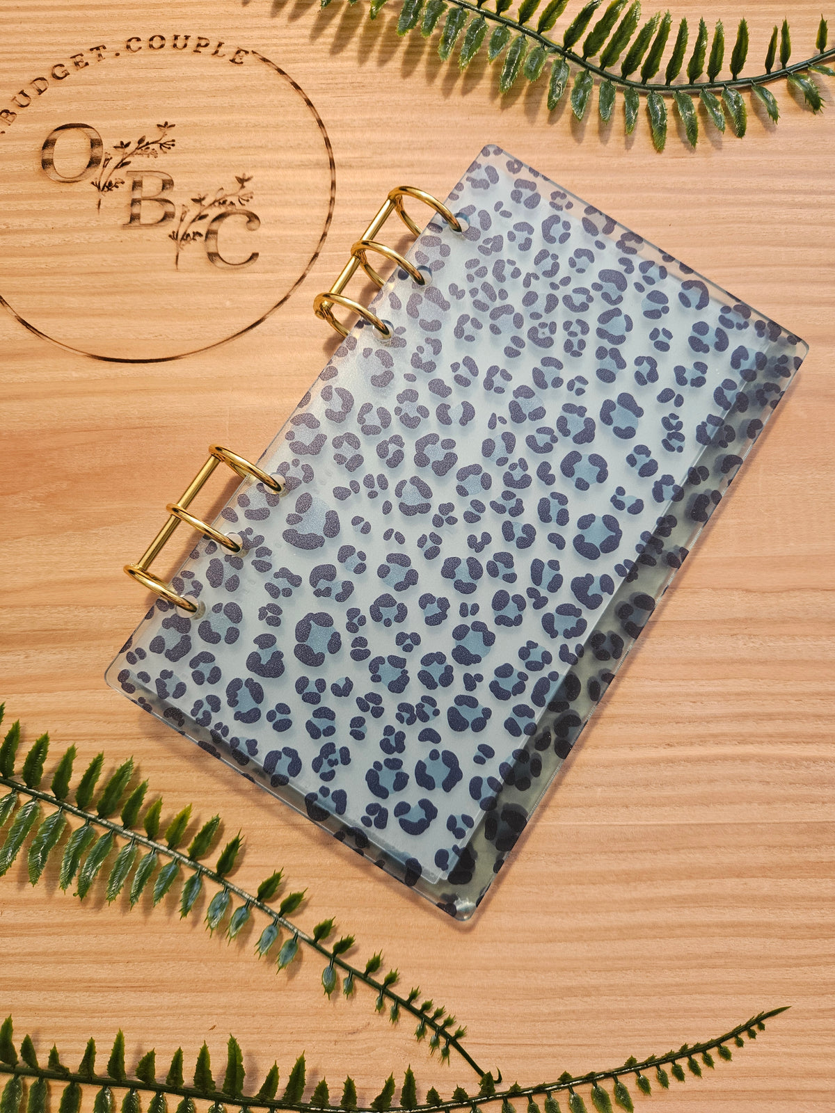 OBC Hardcover Leo Print Binder A6